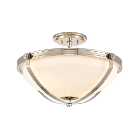 Elk Connelly 3 Light Semi Flush In Polished Model: 89105/3