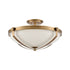 Elk Connelly 4 Light Semi Flush In Natural Brass Model: 89116/4