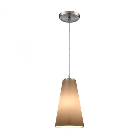 Elk Connor 1 Light Mini Pendant In Satin Nickel Model: 10940/1