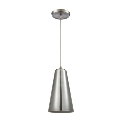 Elk Connor 1 Light Mini Pendant In Satin Nickel Model: 10940/1