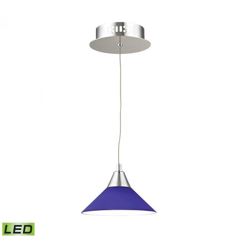 Elk Cono Single LED Pendant Complete With Blue Model: LCA101-7-15