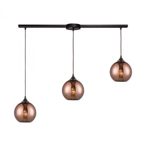 Elk Copperhead 3 Light Linear Mini Pendant Model: 56583/3L