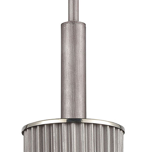 Elk Corrugated Steel 1 Light Mini Pendant In Model: 15926/1