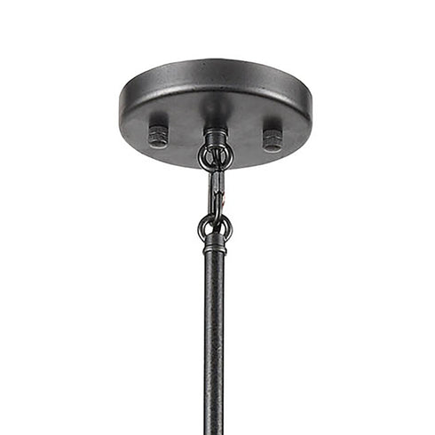 Elk Cortlandt 8 Light Chandelier In Gray Iron Model: 15396/8