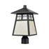Elk Cottage 1 Light Post Mount In Matte Black Model: 87054/1