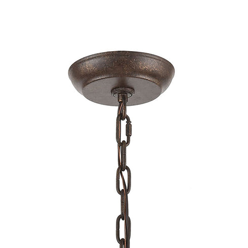 Elk Crislett 5 Light Chandelier In Sunglow Bronze Model: 18257/5