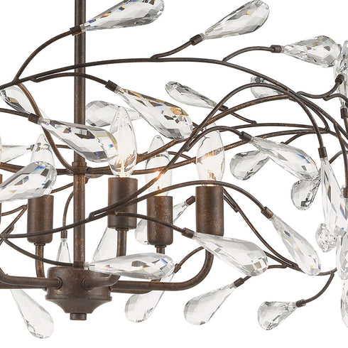 Elk Crislett 5 Light Chandelier In Sunglow Bronze Model: 18257/5