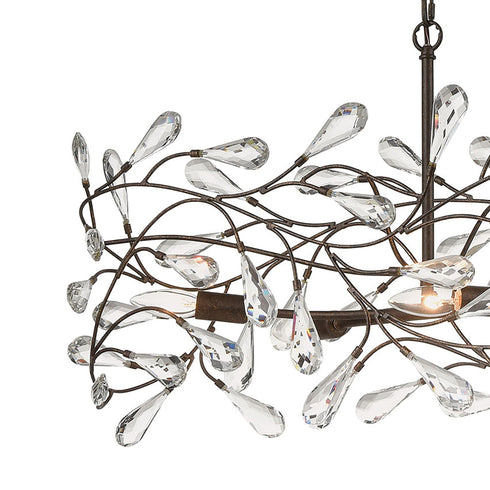Elk Crislett 6 Light Chandlier In Sunglow Bronze Model: 18259/6