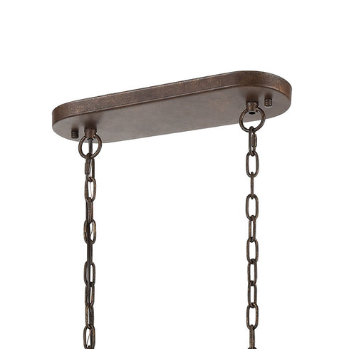 Elk Crislett 6 Light Chandlier In Sunglow Bronze Model: 18259/6