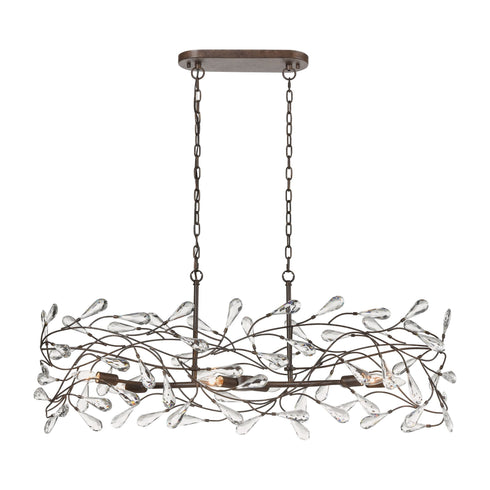 Elk Crislett 6 Light Chandlier In Sunglow Bronze Model: 18259/6