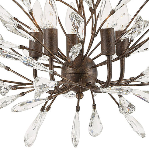 Elk Crislett 6 Light Semi Flush Mount In Sunglow Model: 18255/6