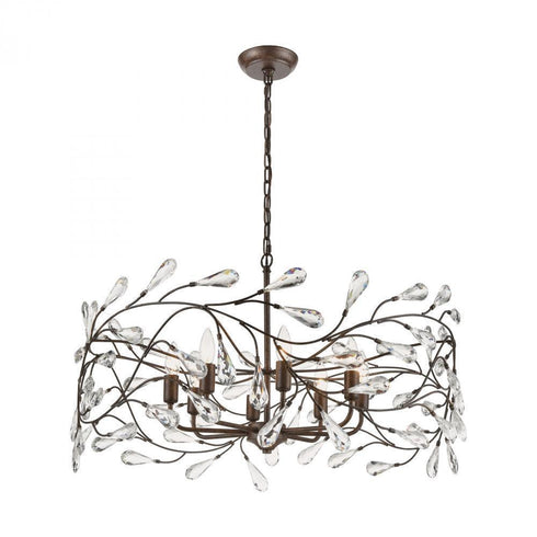 Elk Crislett 8 Light Chandlier In Sunglow Bronze Model: 18260/8