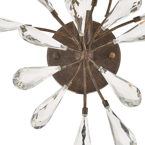 Elk Crislett 9 Light Chandelier In Sunglow Bronze Model: 18244/9