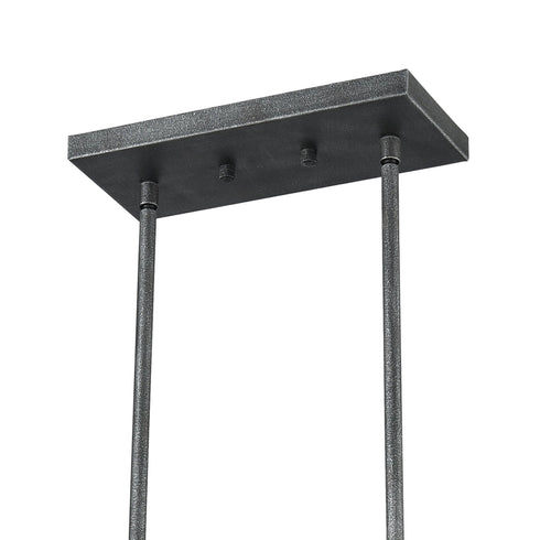 Elk Crossbar 6 Light Linear Chandelier In Model: 15254/6