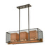 Elk Crossbeam 3 Light Island Light In Oil Rubbed Model: 33346/3