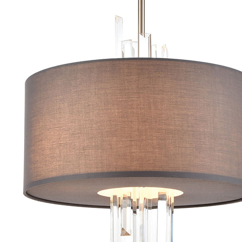 Elk Crystal Falls 3 Light Chandlier In Satin Model: 46593/3
