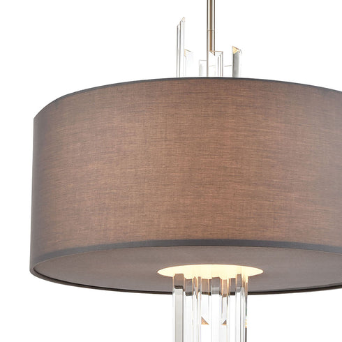 Elk Crystal Falls 3 Light Chandlier In Satin Model: 46594/3
