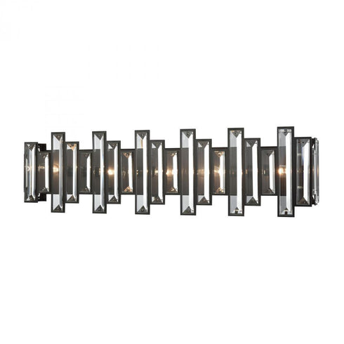 Elk Crystal Heights 5 Light Vanity Sconce In Oil Model: 33002/5