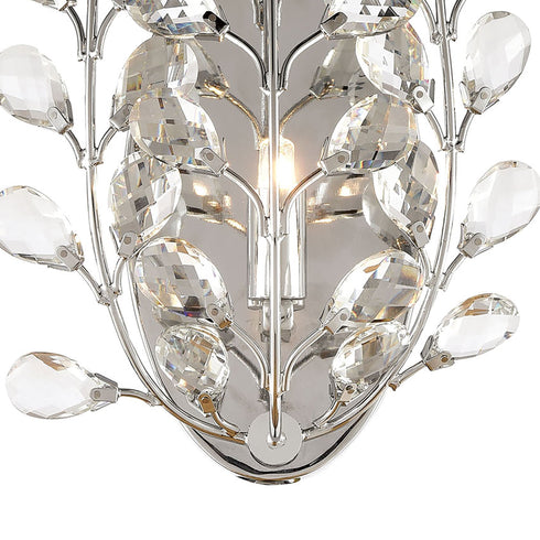 Elk Crystique 1 Light Sconce In Polished Chrome Model: 45460/1