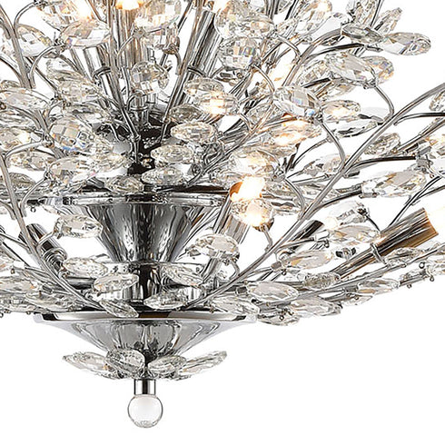 Elk Crystique 12 Light Chandelier In Polished Model: 45464/12