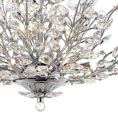 Elk Crystique 9 Light Chandelier In Polished Model: 45463/9