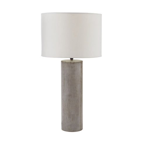 Elk Cubix Round Desk Lamp In Natural Concrete Model: 157-013