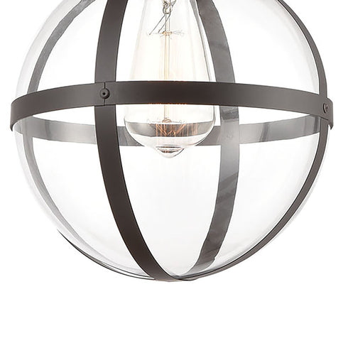 Elk Cusp 1 Light Mini Pendant In Oil Rubbed Model: 46433/1
