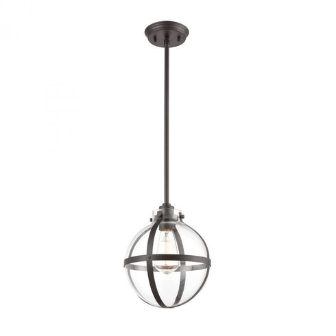 Elk Cusp 1 Light Mini Pendant In Oil Rubbed Model: 46433/1