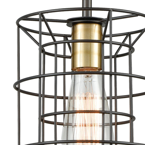 Elk Dayton 1 Light Mini Pendant In Oil Rubbed Model: 81384/1