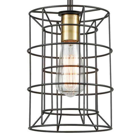 Elk Dayton 1 Light Mini Pendant In Oil Rubbed Model: 81384/1