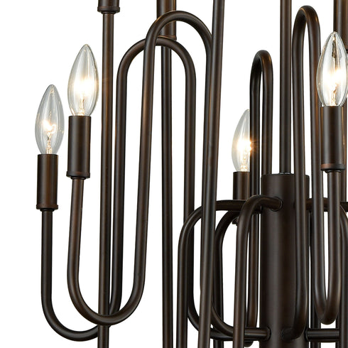 Elk Decatur 12 Light Chandelier In Oil Rubbed Model: 81287/12