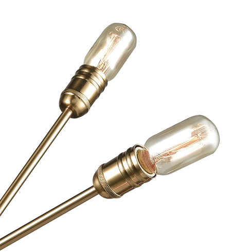 Elk Delphine 10 Light Chandelier In Satin Brass Model: 46241/10