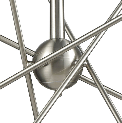 Elk Delphine 10 Light Chandelier In Satin Nickel Model: 46261/10
