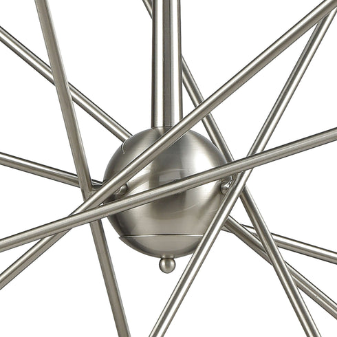 Elk Delphine 14 Light Chandelier In Satin Nickel Model: 46262/14
