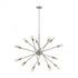 Elk Delphine 14 Light Chandelier In Satin Nickel Model: 46262/14