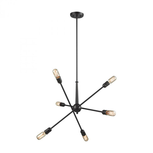 Elk Delphine 6 Light Chandelier In Oil Rubbed Model: 46227/6