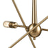 Elk Delphine 6 Light Chandelier In Satin Brass Model: 46240/6
