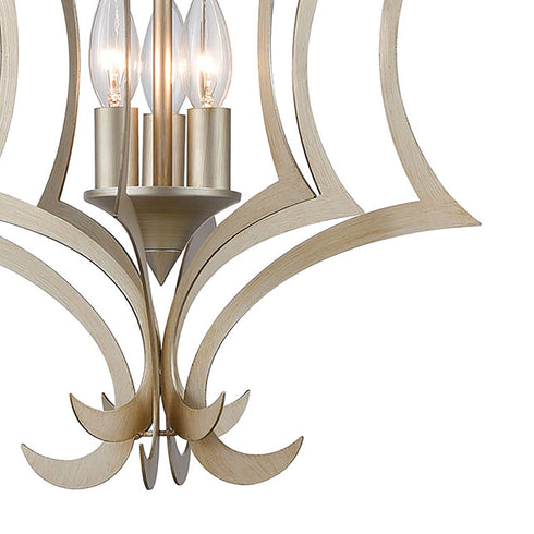Elk Delray 3 Light Pendant In Aged Silver Model: 12062/3