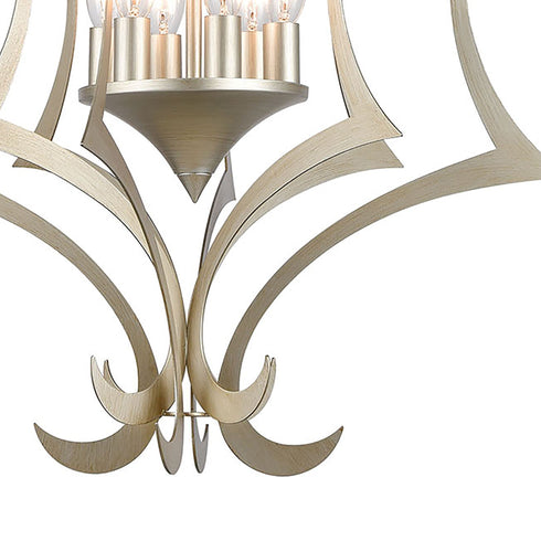 Elk Delray 6 Light Pendant In Aged Silver Model: 12063/6