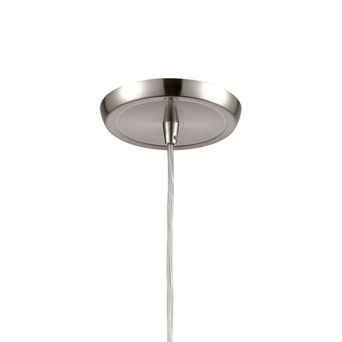 Elk Diamond Pleat 1 Light Mini Pendant In Satin Model: 21194/1