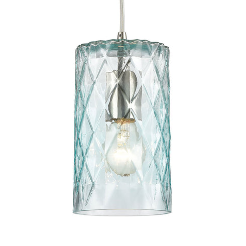 Elk Diamond Pleat 1 Light Mini Pendant In Satin Model: 21194/1