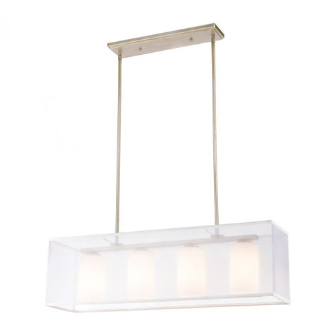 Elk Diffusion 4 Light Linear Chandelier In Aged Model: 57038/4