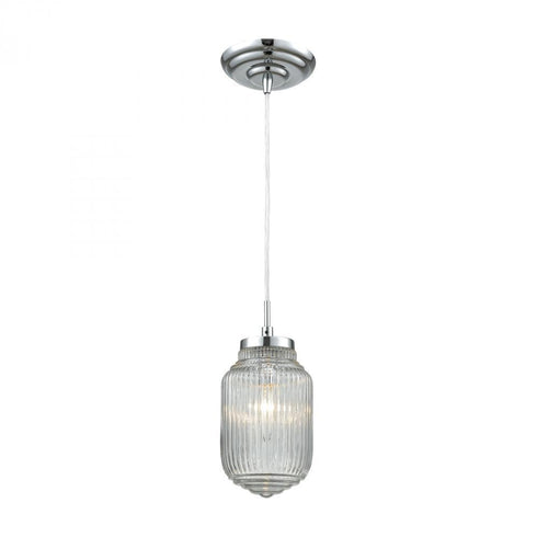 Elk Dubois 1 Light Mini Pendant In Polished Model: 56662/1