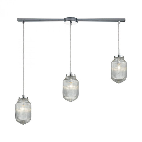 Elk Dubois 3 Light Linear Pendant Fixture In Model: 56662/3L