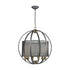 Elk Ellicott 6 Light Chandlier In Weathered Zinc Model: 12171/6