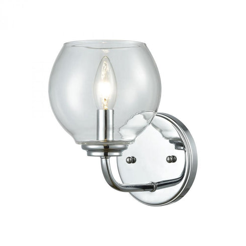 Elk Emory 1 Light Vanity Lamp In Polished Chrome Model: 81360/1