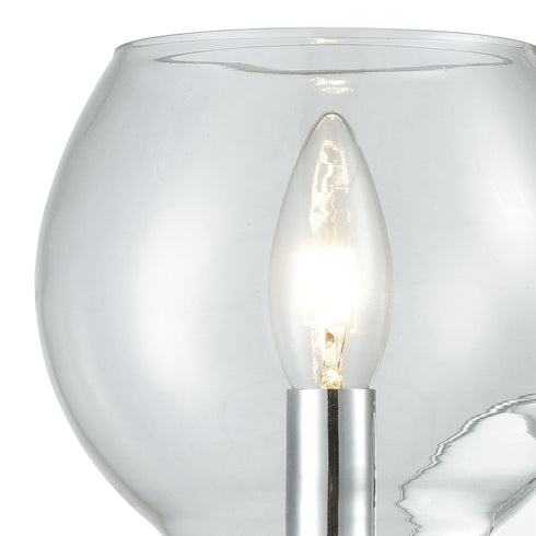 Elk Emory 1 Light Vanity Lamp In Polished Chrome Model: 81360/1