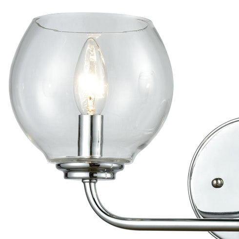 Elk Emory 2 Light Vanity Lamp In Polished Chrome Model: 81361/2