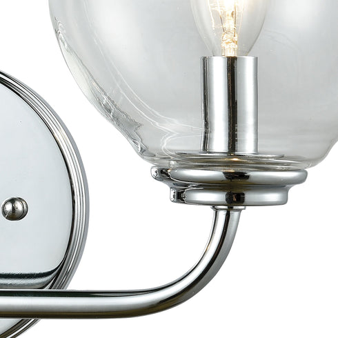 Elk Emory 2 Light Vanity Lamp In Polished Chrome Model: 81361/2