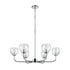 Elk Emory 6 Light Chandelier In Polished Chrome Model: 81364/6